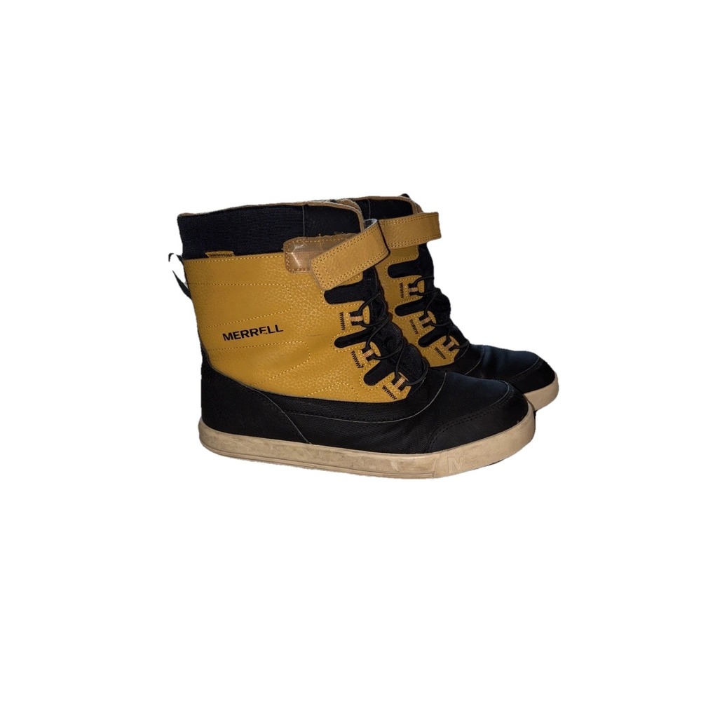 Merrell High Top Two-Tone Sneakers Women 10 Black Tan Toning Insulated
